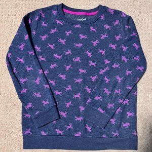 Cute purple unicorn sweatshirt